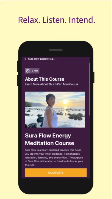 Tangkapan skrin Sura Flow Meditation