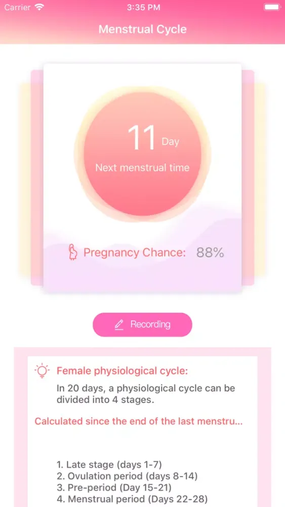 Menstrual Cycle - Women Health Ekran Görüntüleri