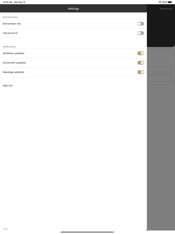 Capturas de tela do Marshall Hall Levy Portal iPad 