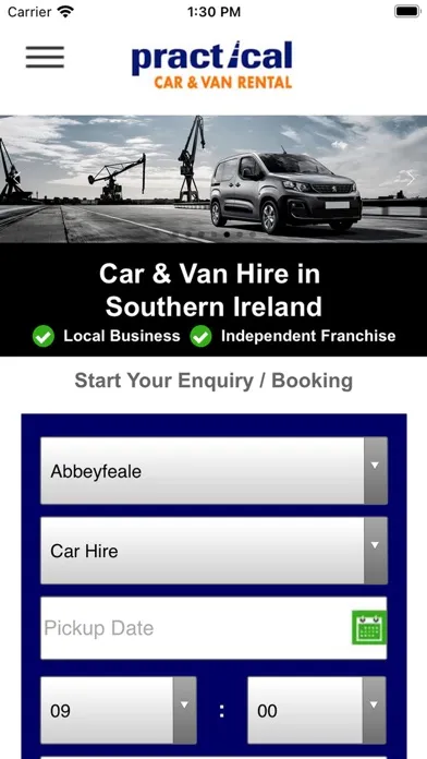 Capturas de pantalla de Practical Car & Van Rental IE