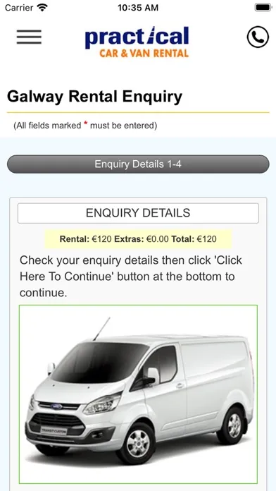 Capturas de pantalla de Practical Car & Van Rental IE