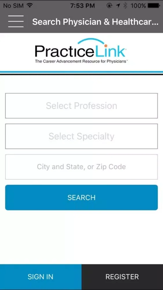 Скриншоты PracticeLink Physician App