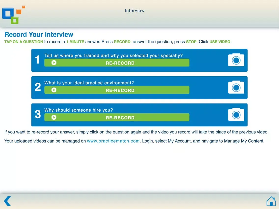 Zrzuty ekranu PracticeMatch for Physicians iPad 