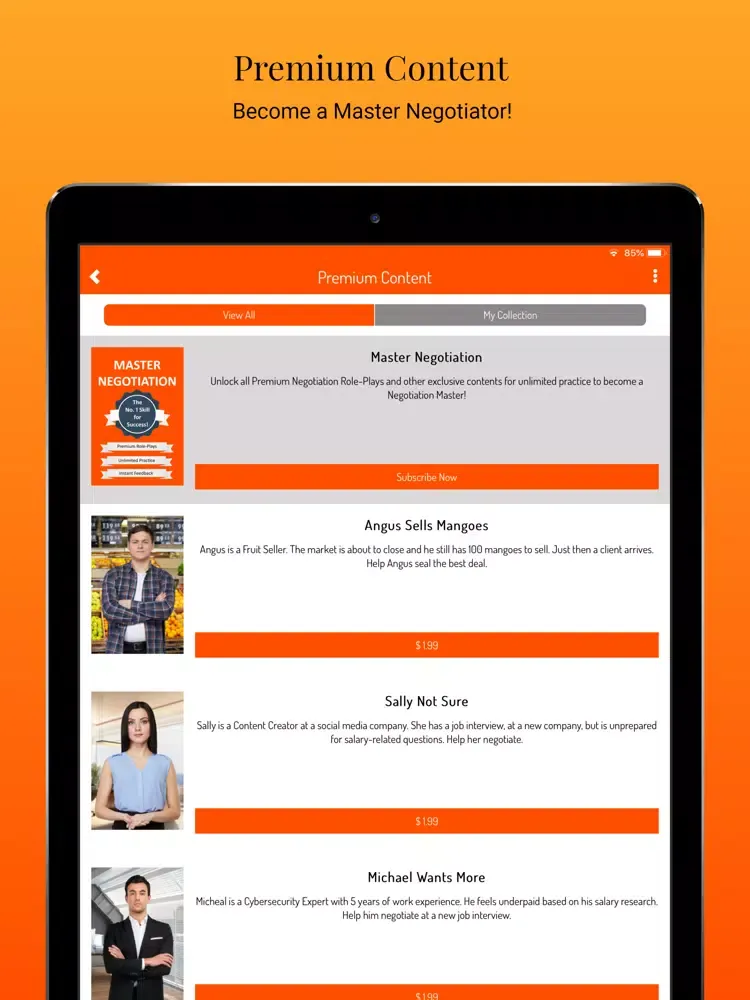 تصاویر Practice Negotiation iPad 