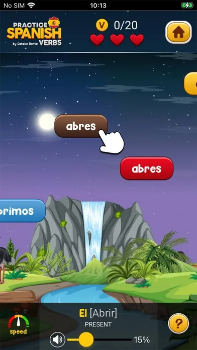 ภาพหน้าจอของ Learn Spanish Verbs Game Extra