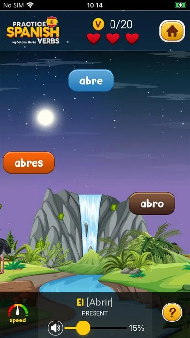 ภาพหน้าจอของ Learn Spanish Verbs Game Extra