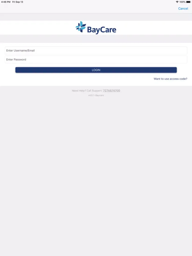 BayCare Community Application iPad  Screenshots