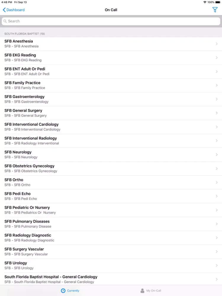 BayCare Community Application iPad  Screenshots
