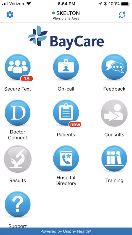 BayCare Community Application Screenshots