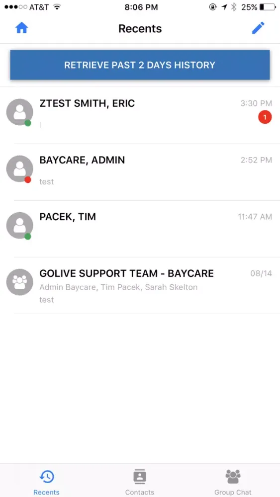 BayCare Community Application Screenshots
