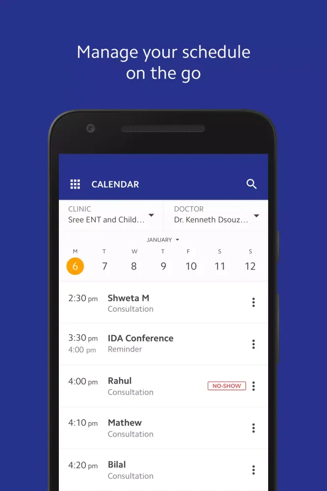 Screenshot di Practo Pro
