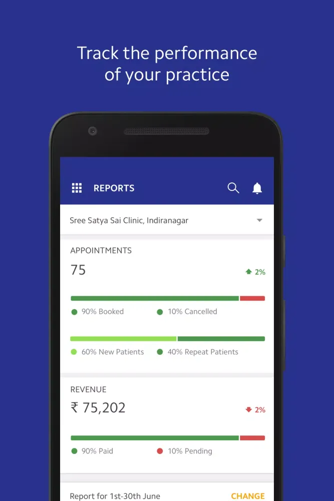 Screenshot di Practo Pro