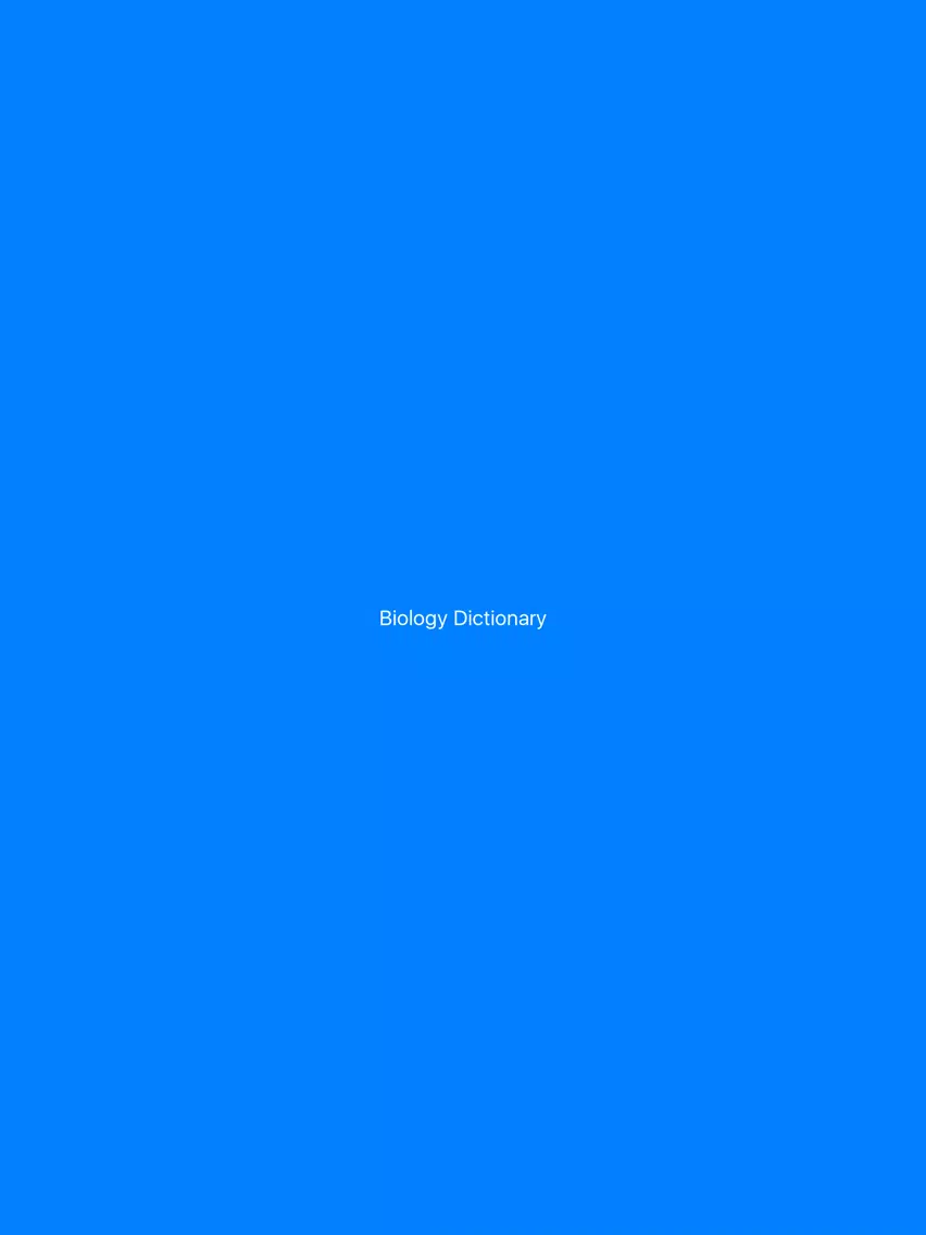Biology Dictionary & Quiz iPad  Ekran Görüntüleri
