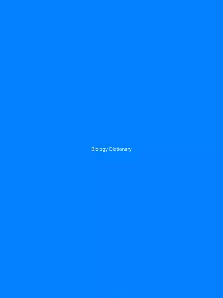 Biology Dictionary & Quiz iPad 应用截图