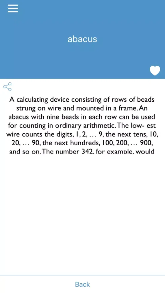 Maths Dictionary with Quiz Screenshots