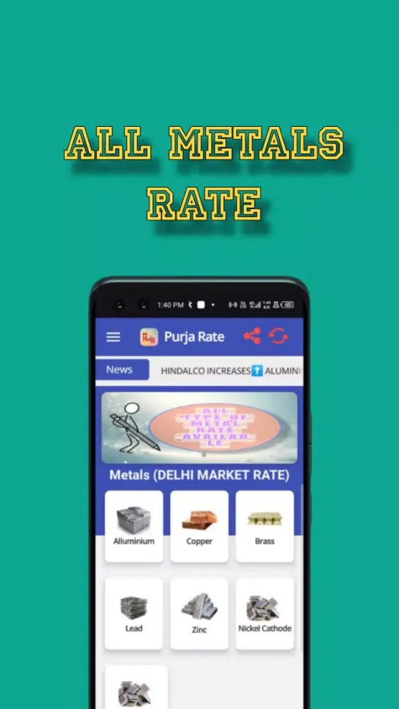 Tangkapan skrin Purja Rate