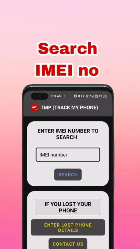 Screenshot di TMP-Track My Phone by IMEI No