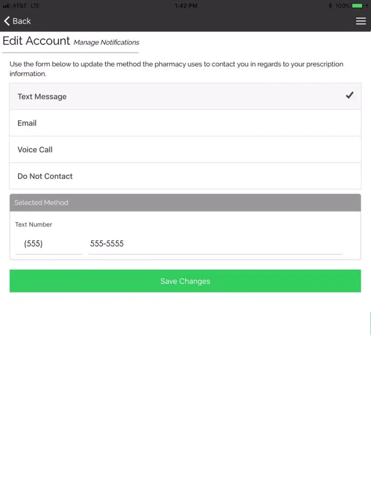 Tangkapan layar Brightpoint Pharmacy iPad 