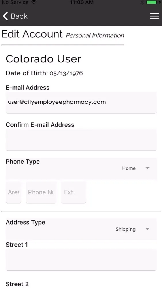 Capturas de tela do City Employee Pharmacy