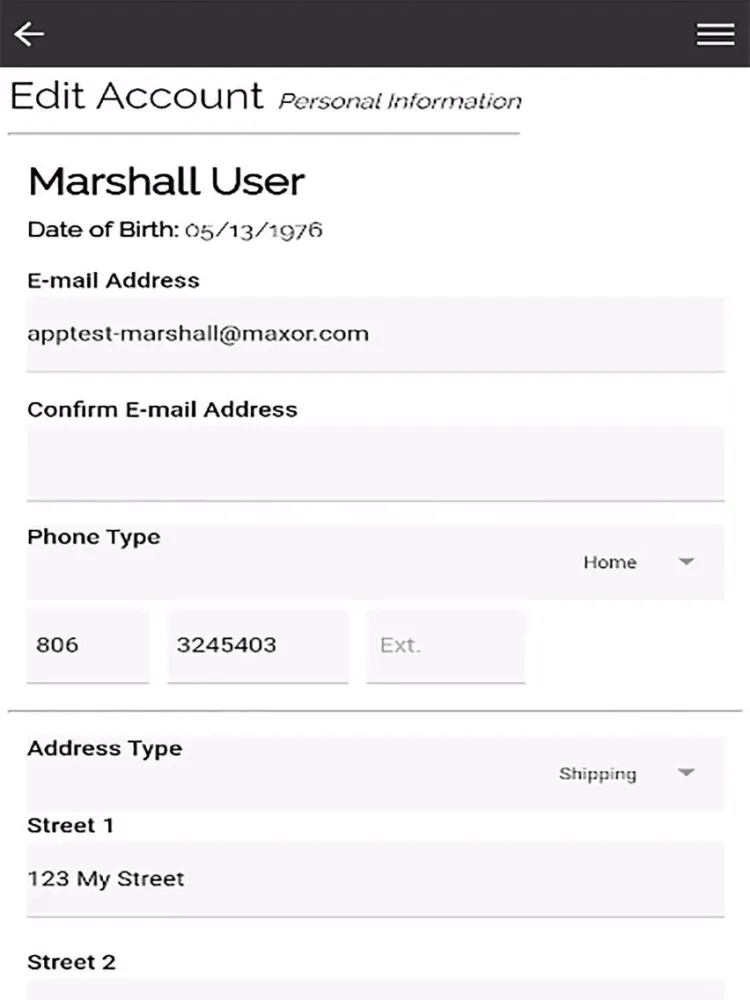 Tangkapan skrin Marshall Pharmacy iPad 