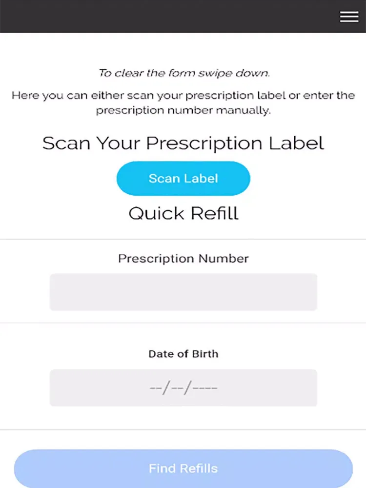 Tangkapan skrin Marshall Pharmacy iPad 