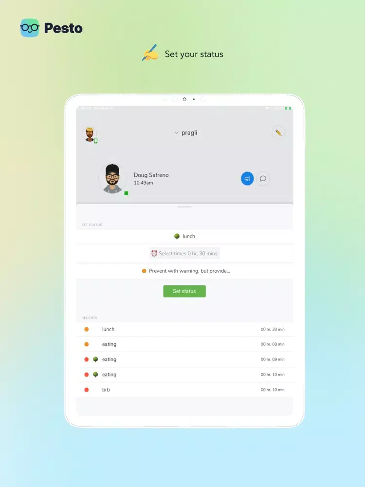 Pesto Digital Workplace iPad  スクリーンショット