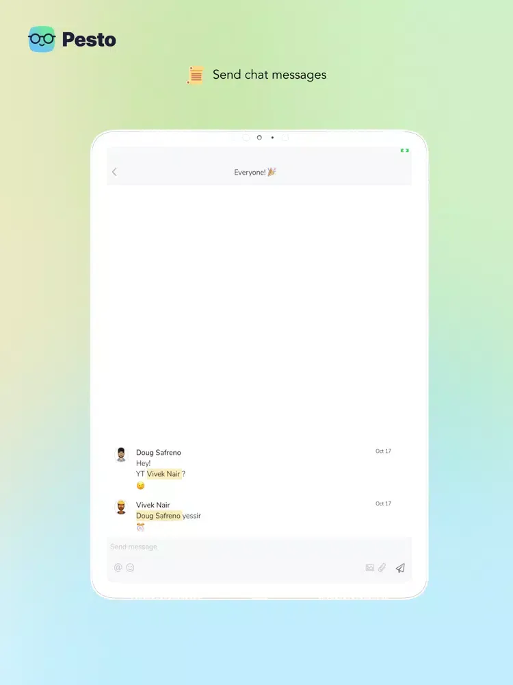 Pesto Digital Workplace iPad  スクリーンショット