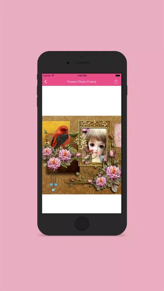 Flower Rose Photo Frame Screenshots