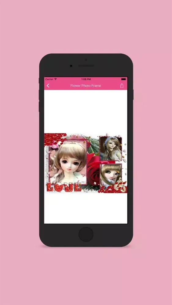 Flower Rose Photo Frame Screenshots