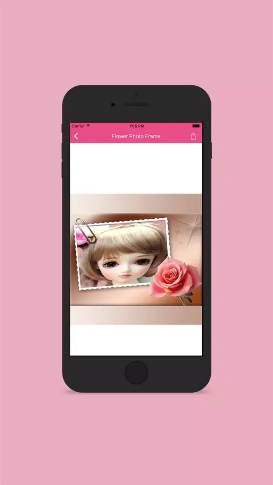 Flower Rose Photo Frame Screenshots