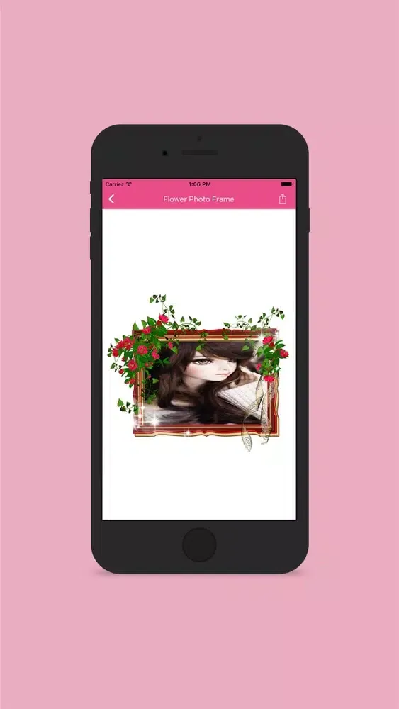 Flower Rose Photo Frame Screenshots
