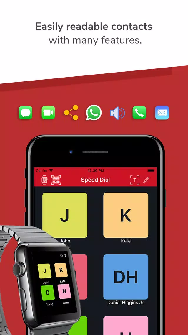 Zrzuty ekranu Speed Dial - Visually Impaired