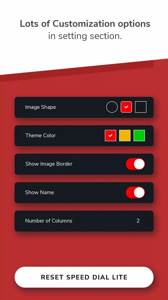 Zrzuty ekranu Speed Dial - Visually Impaired