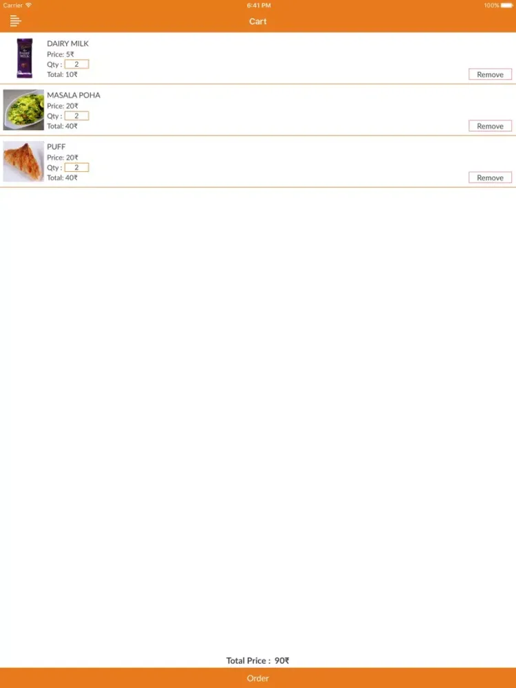 Tangkapan skrin KVM Food Corner iPad 