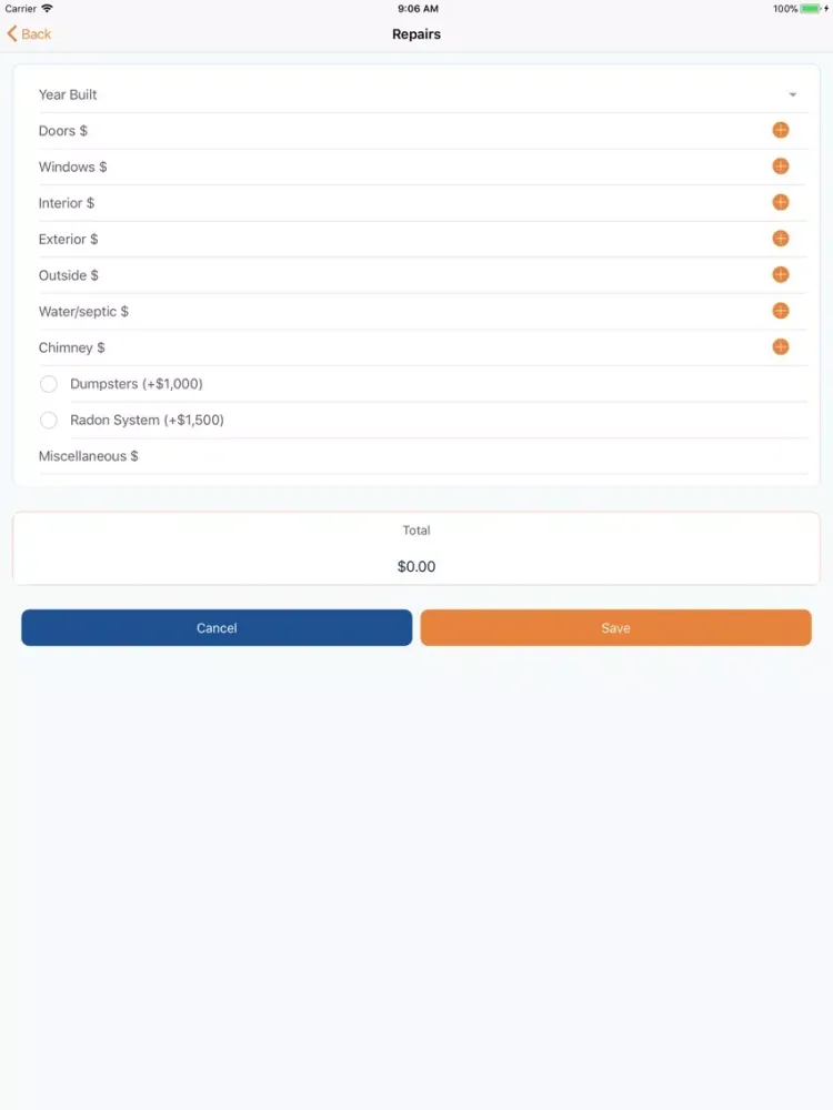 Ảnh chụp màn hình của REI Offer Pro iPad 