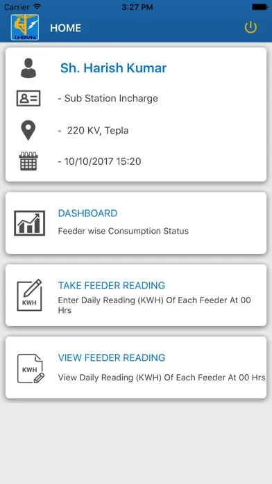 Capturas de pantalla de Haryana Discom Feeder Reading