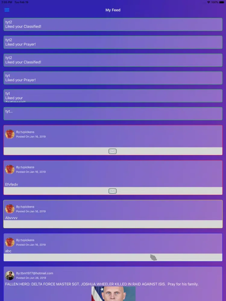 Zrzuty ekranu The Praise Report App iPad 