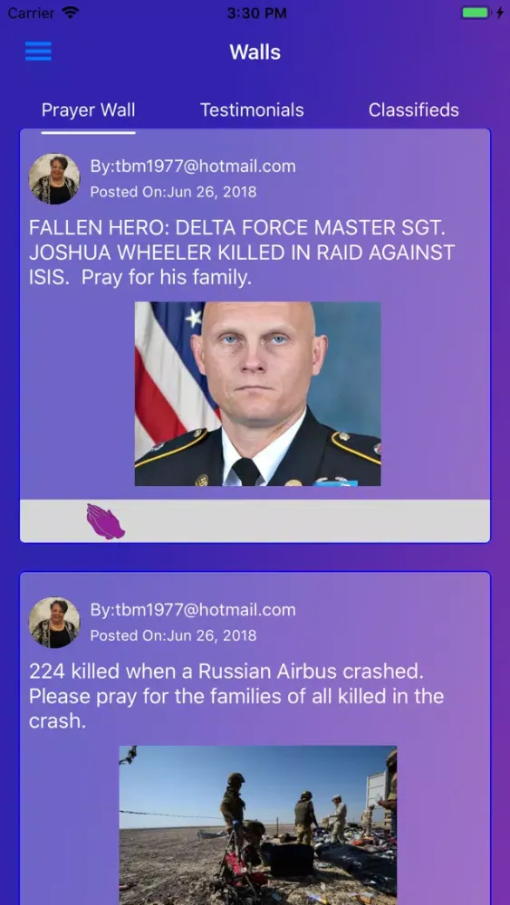 Zrzuty ekranu The Praise Report App
