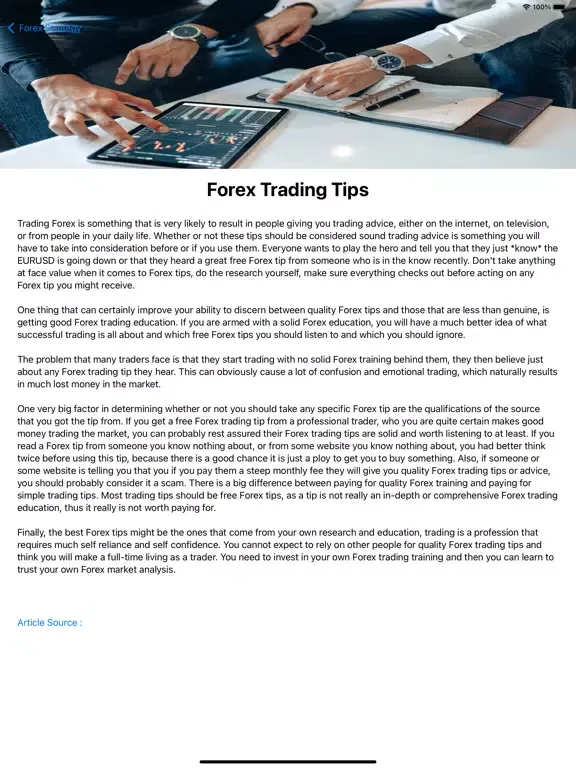 Learn Forex Beginner iPad  스크린샷