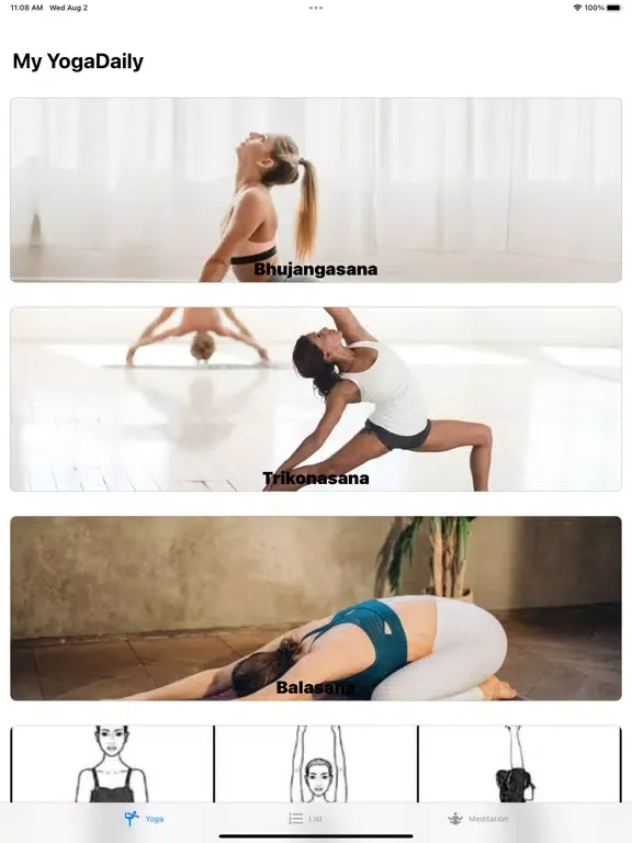 My Yoga Daily iPad  스크린샷