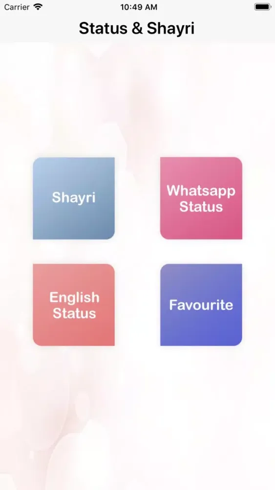 ภาพหน้าจอของ Shayri and status no khajano