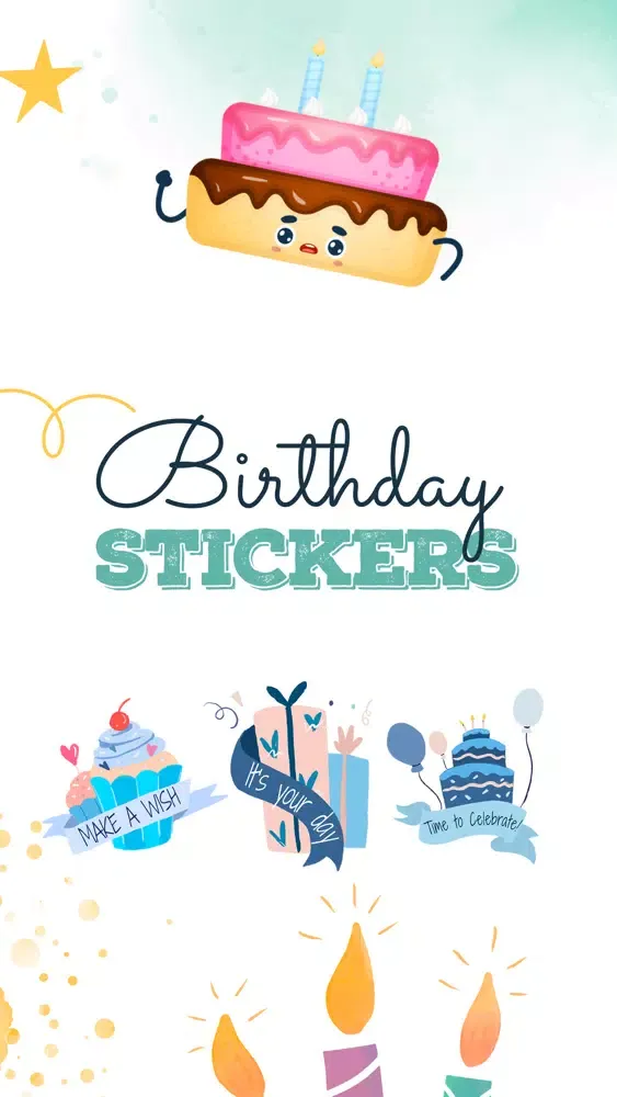 Birthday Stickers & Wishes Screenshots