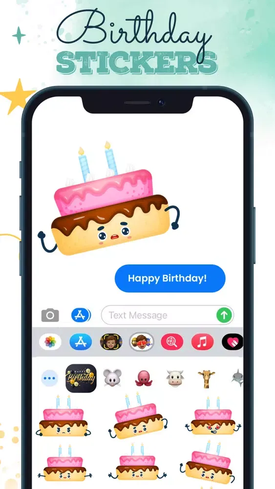 Birthday Stickers & Wishes Screenshots
