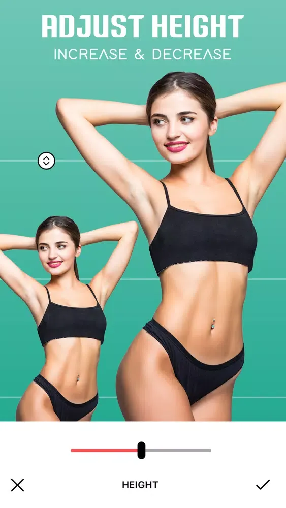 Tangkapan layar Body Shape Editor : Body App