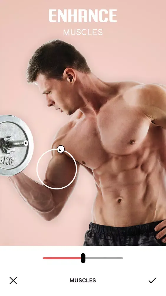 Tangkapan layar Body Shape Editor : Body App