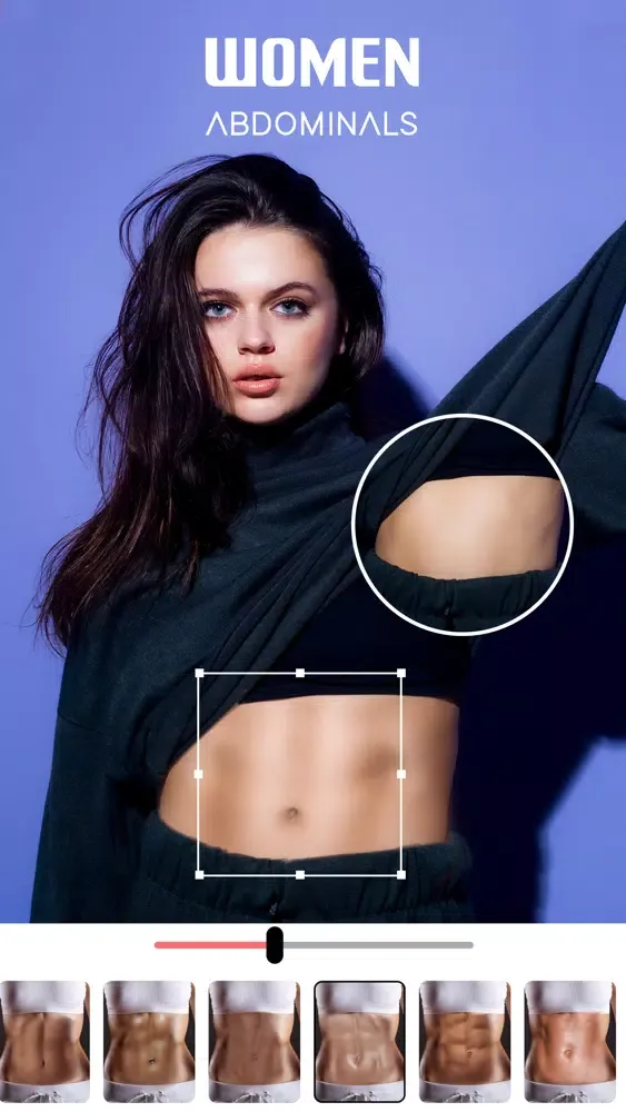Tangkapan layar Body Shape Editor : Body App