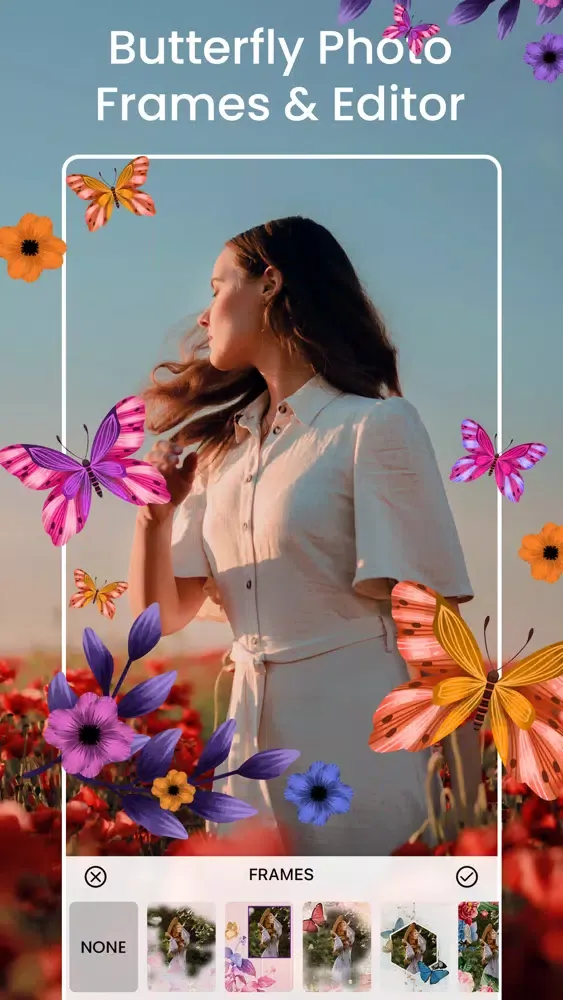 Butterfly Photo Frame Editor スクリーンショット