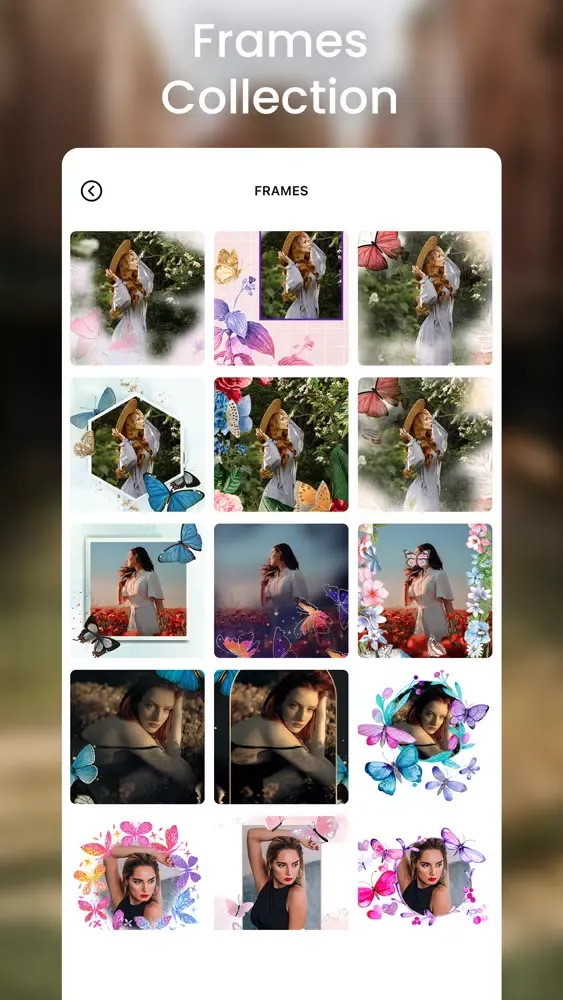 Butterfly Photo Frame Editor スクリーンショット