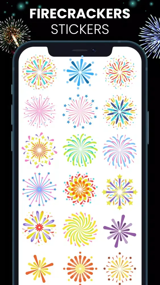 Animated Fireworks Stickers! 스크린샷