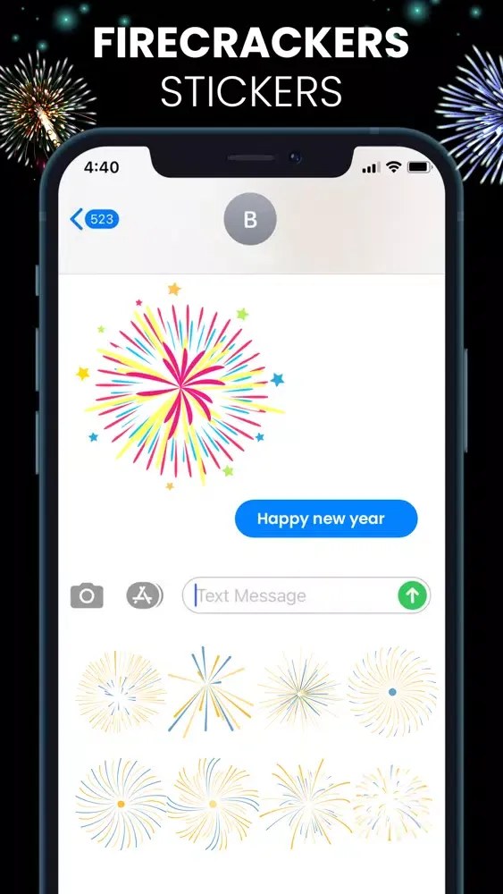 Animated Fireworks Stickers! 스크린샷